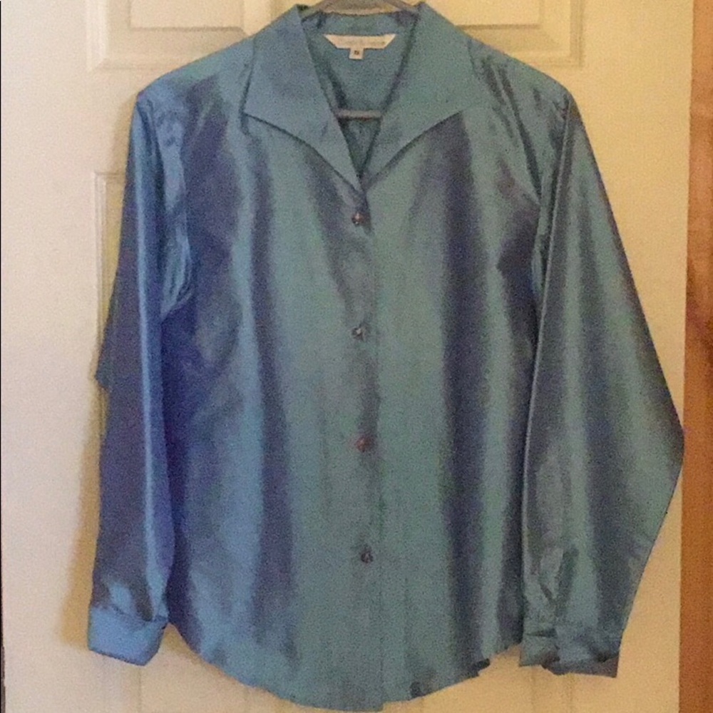 100% silk blouse,made in America.